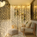 Cortina de LED 3x3m com Controle Remoto – Decoração