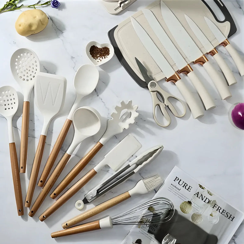 Conjunto de Utensílios de Cozinha Jogo Completo 19 Peças