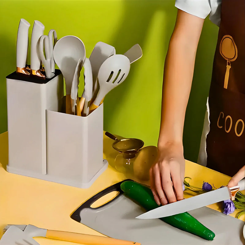 Conjunto de Utensílios de Cozinha Jogo Completo 19 Peças