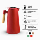 Garrafa Térmica Cabo Madeira com Display Digital