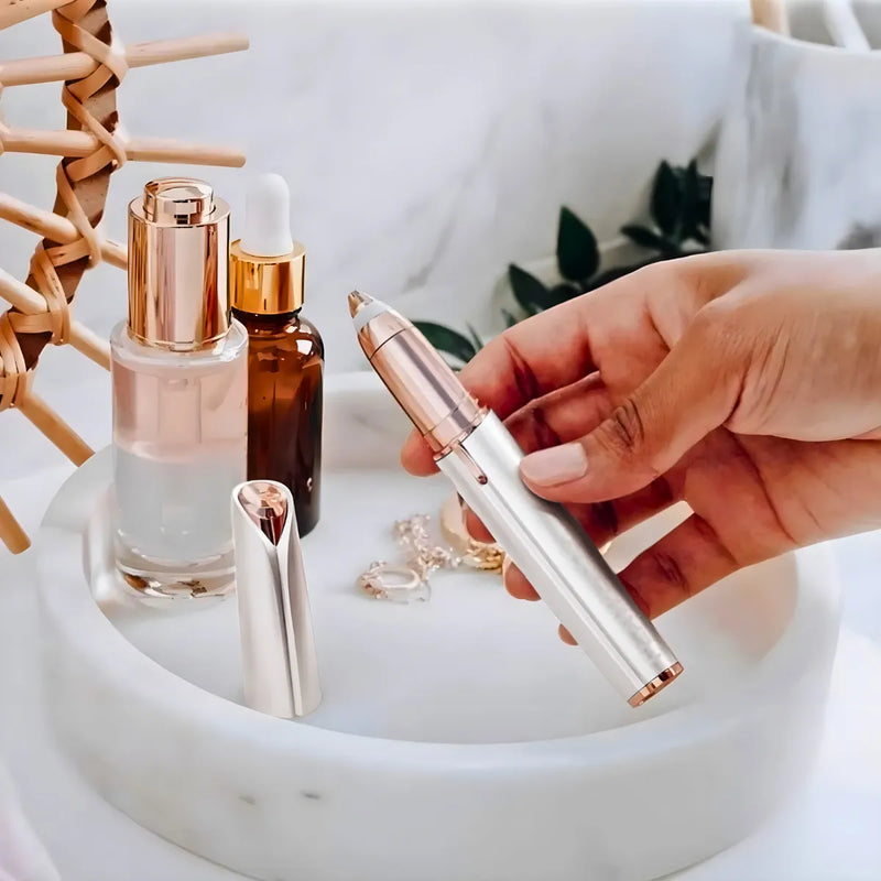 Depilador de Sobrancelhas Indolor Recarregável com Luz LED