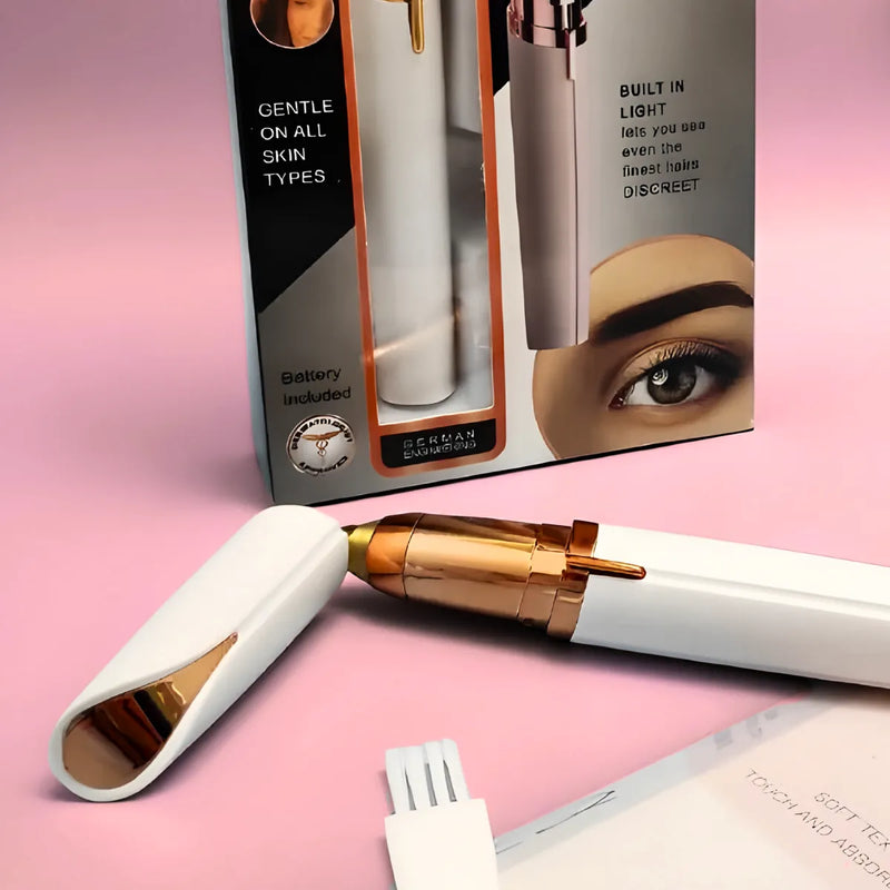 Depilador de Sobrancelhas Indolor Recarregável com Luz LED