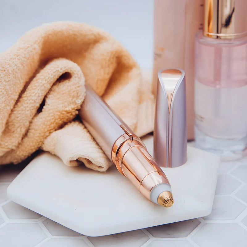 Depilador de Sobrancelhas Indolor Recarregável com Luz LED