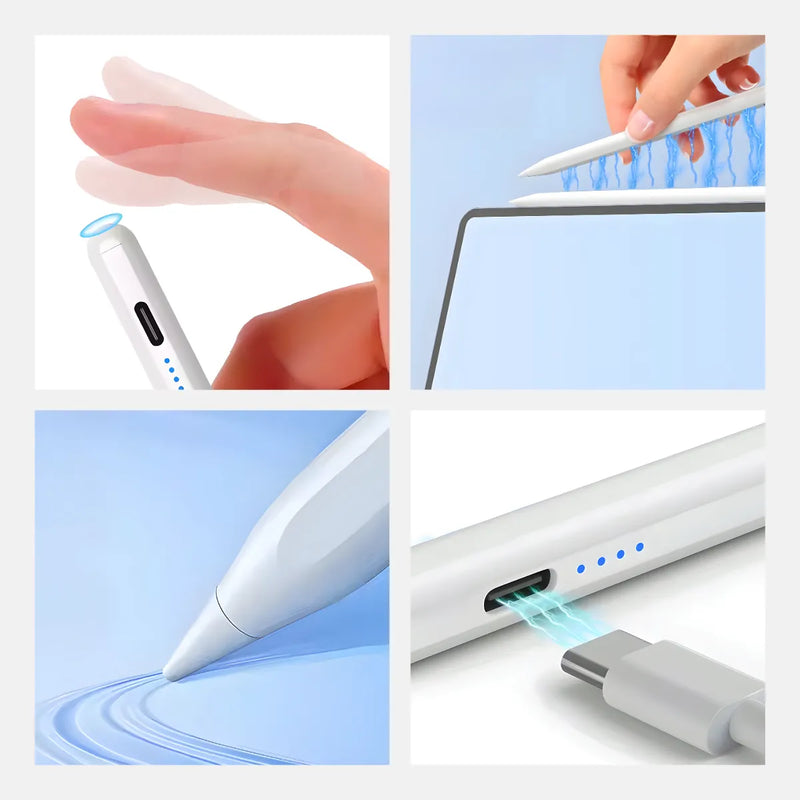 Caneta Digital Touch Recarregável com Ponta Magnética