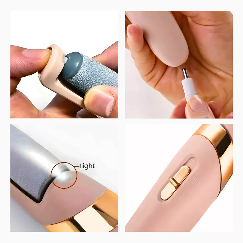 Lixa Esfoliadora Elétrica Recarregável para Pés