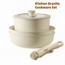 Jogo de Panelas de Cerâmica Antiaderente com Cabo Removível