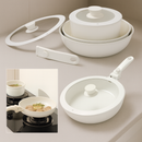 Jogo de Panelas de Cerâmica Antiaderente com Cabo Removível