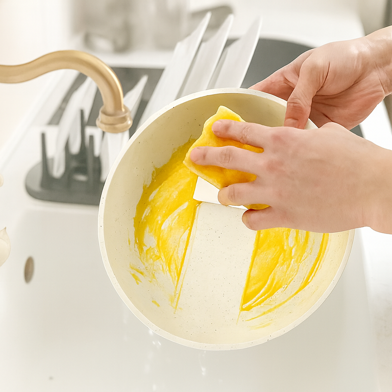 Jogo de Panelas de Cerâmica Antiaderente com Cabo Removível