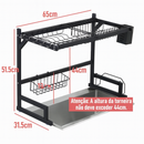 Escorredor de Louças Multifuncional com Suporte