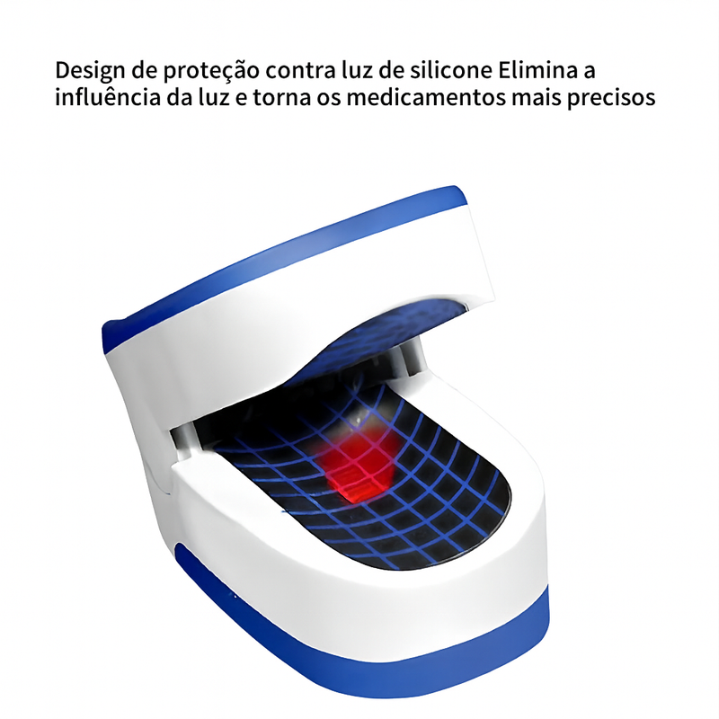 Oxímetro Digital De Dedo Medidor Saturação De Oxigênio E Bpm