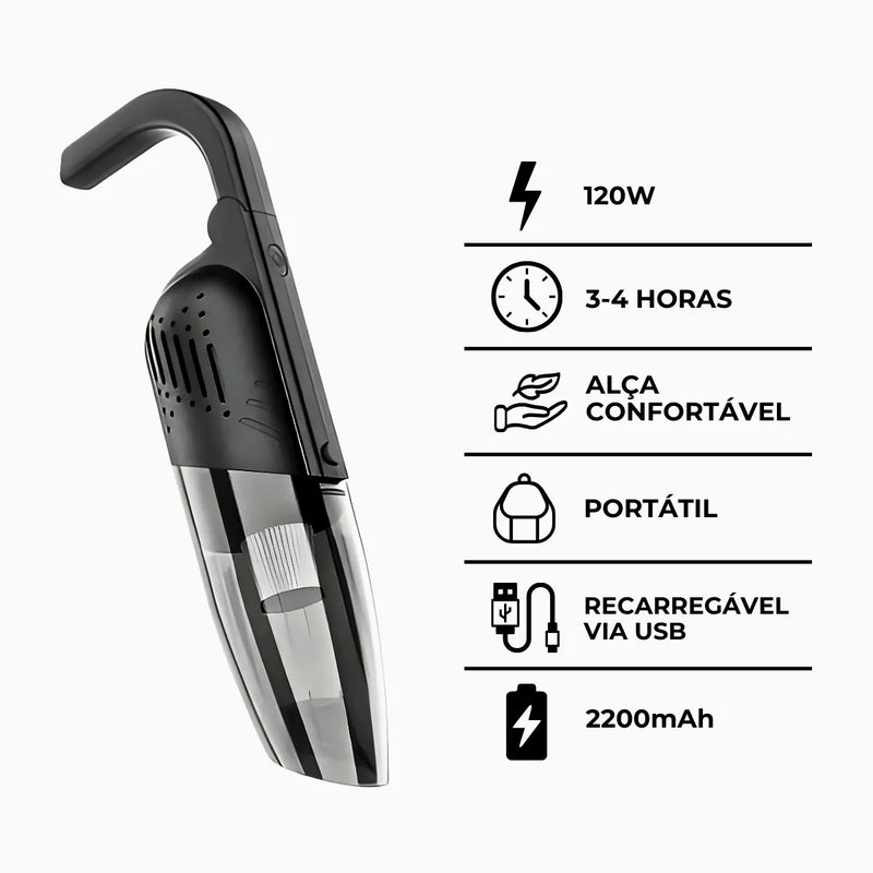Aspirador de Pó Portátil Sem Fio de Alta Performance – Potência, Praticidade e Limpeza Impecável em Qualquer Lugar