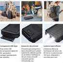 Carregador Portátil Power Bank Solar Usb Laranja