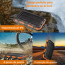 Carregador Portátil Power Bank Solar Usb Laranja