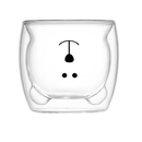 Lindos Copos de Desenho Animado Urso em Vidro – 2 Peças