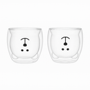 Lindos Copos de Desenho Animado Urso em Vidro – 2 Peças