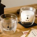 Lindos Copos de Desenho Animado Urso em Vidro – 2 Peças